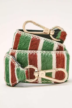 Anse Courte Pony Raye Rouge Et Vert