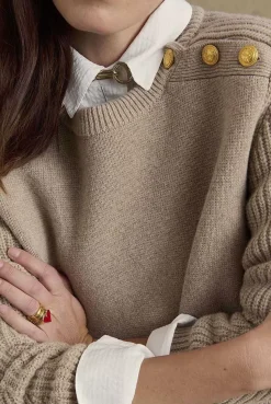 Bague Faustine Dore Coeur Rouge