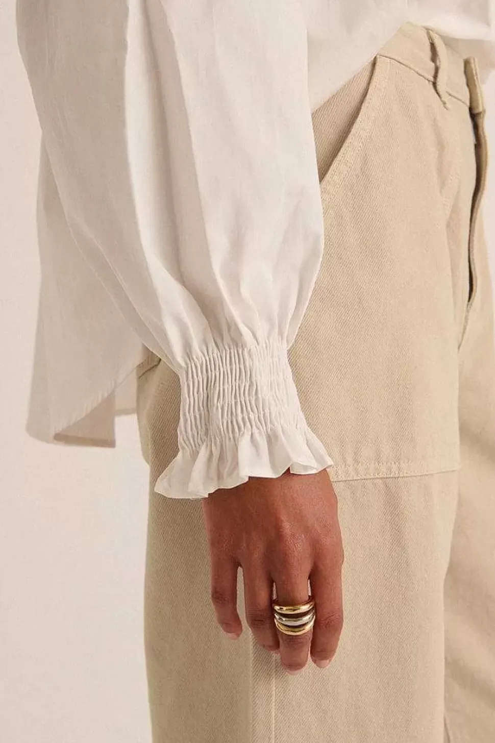 Bague Irene Bicolore Dore Et Argente