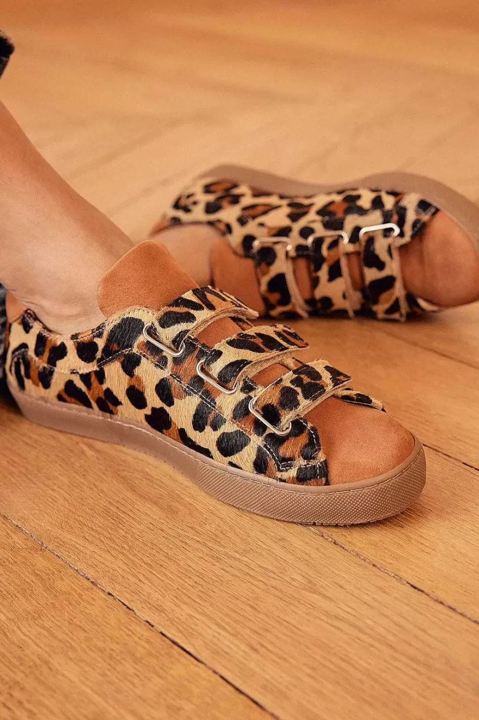 Baskets Honore Leopard