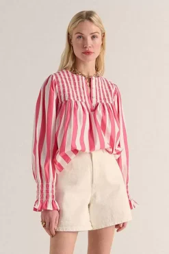 Blouse Ophelie Rayures Rose