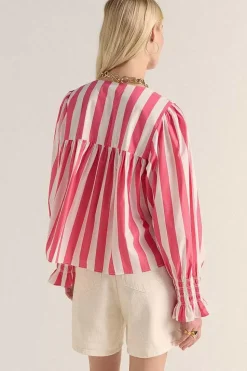 Blouse Ophelie Rayures Rose
