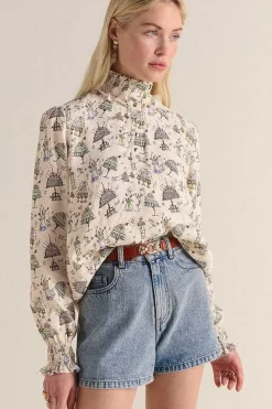 Blouse Une Fois Imprime Anniversaire