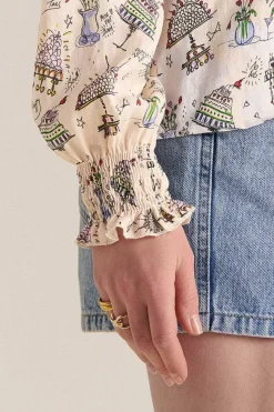 Blouse Une Fois Imprime Anniversaire