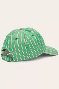 Casquette Espoir Rayures Vert Et Orange