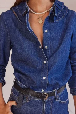Chemise Belkis Bleu Midi