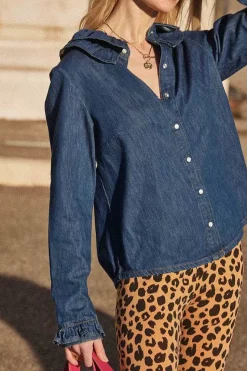 Chemise Belkis Bleu Midi