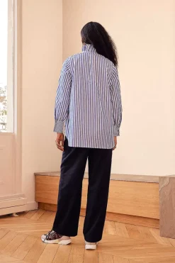 Chemise Leonor Rayures Blanc Et Bleu