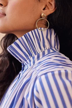 Chemise Leonor Rayures Blanc Et Bleu