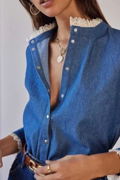 Chemise Leopoldine Bleu