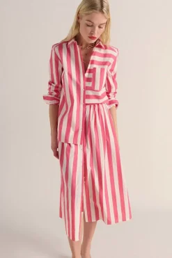 Chemise Ulysse Rayures Rose