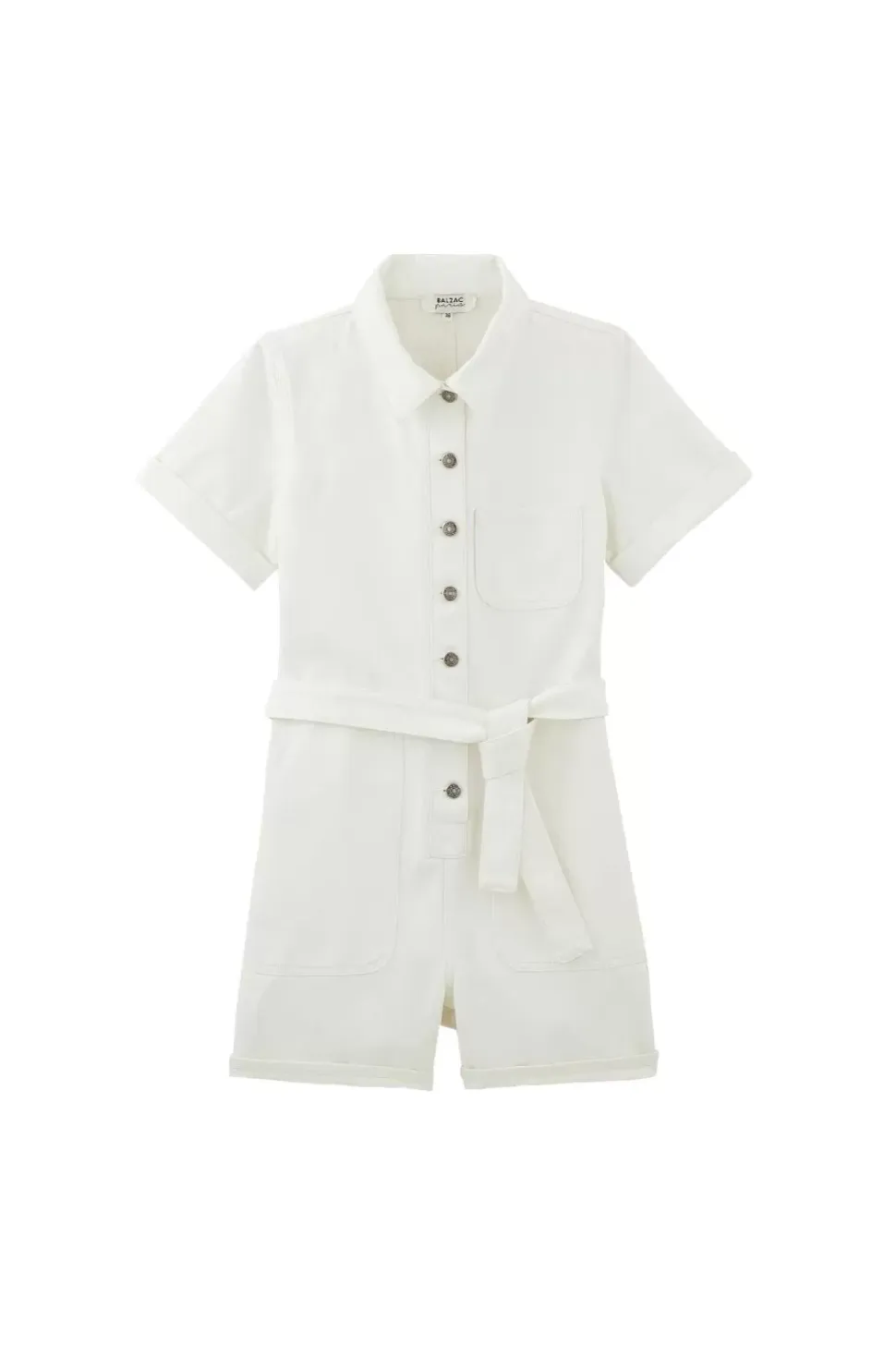 Combinaison Floralie Jean Blanc Perle