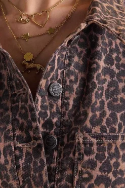 Combinaison Floralie Leopard Cafe