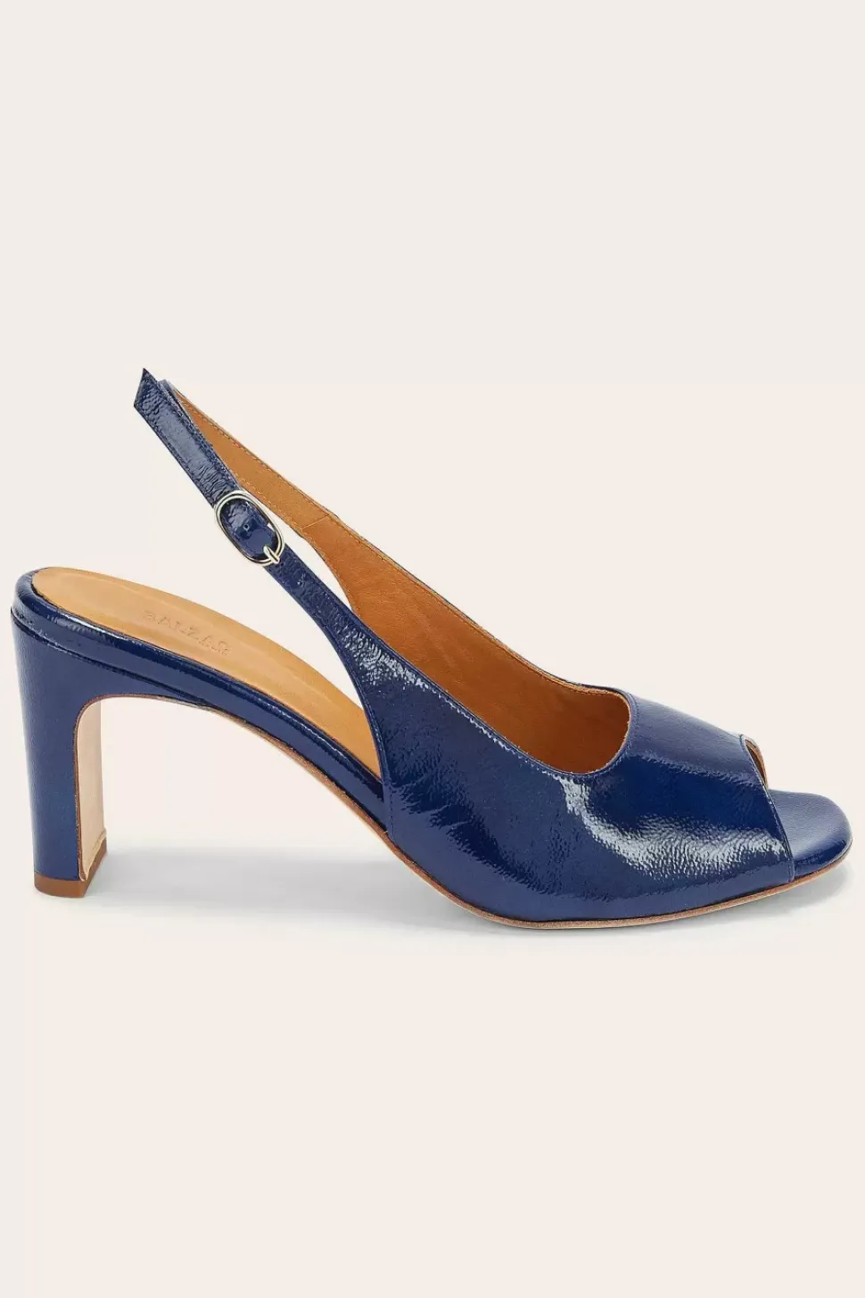 Escarpins Ode Vernis Froisse Bleu Nuit