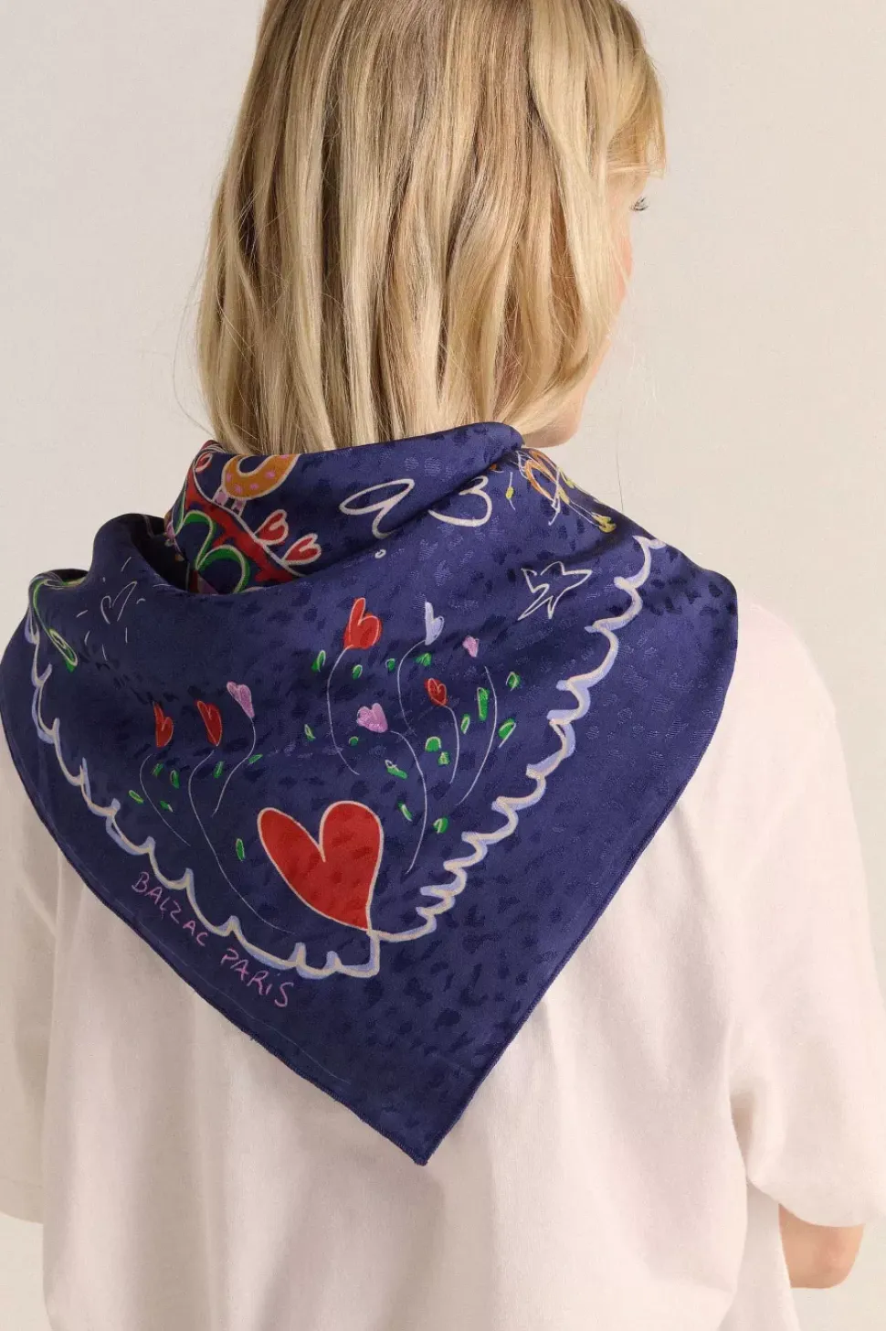 Foulard Paros Cerise Sur Le Gateau