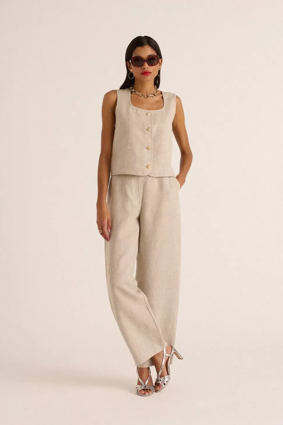 Gilet Marius Sable