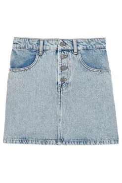 Mini-Jupe Sixtine Bleu Glacier