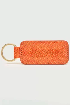 Porte-Cles Nestor Orange Et Bordeaux