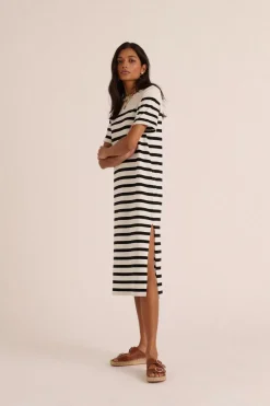Robe Claodia A Rayures Noires
