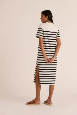 Robe Claodia A Rayures Noires