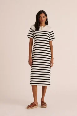 Robe Claodia A Rayures Noires