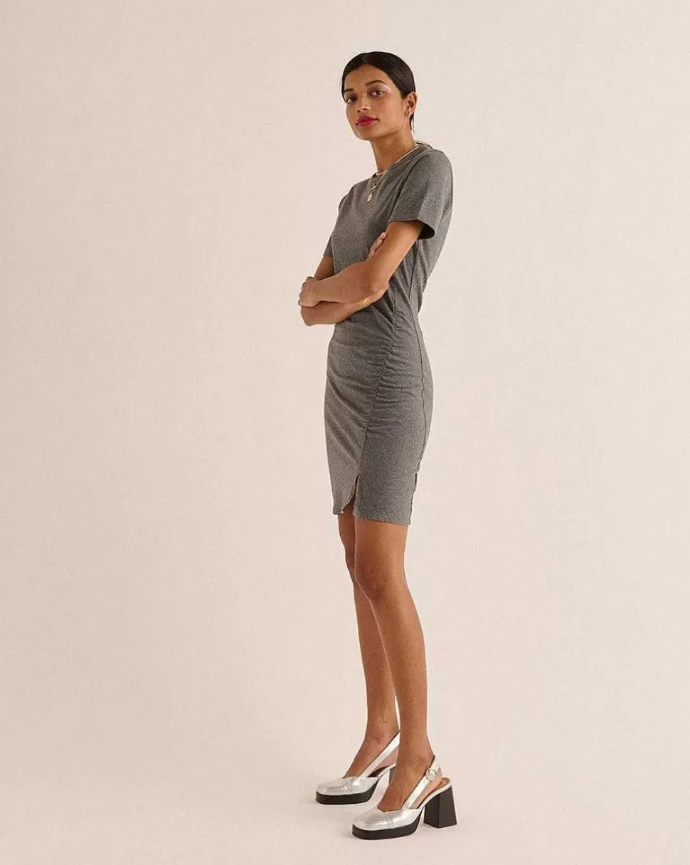 Robe Floreal Gris Anthracite