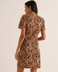 Robe Floreal Guepard Cappuccino