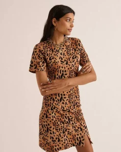 Robe Floreal Guepard Cappuccino
