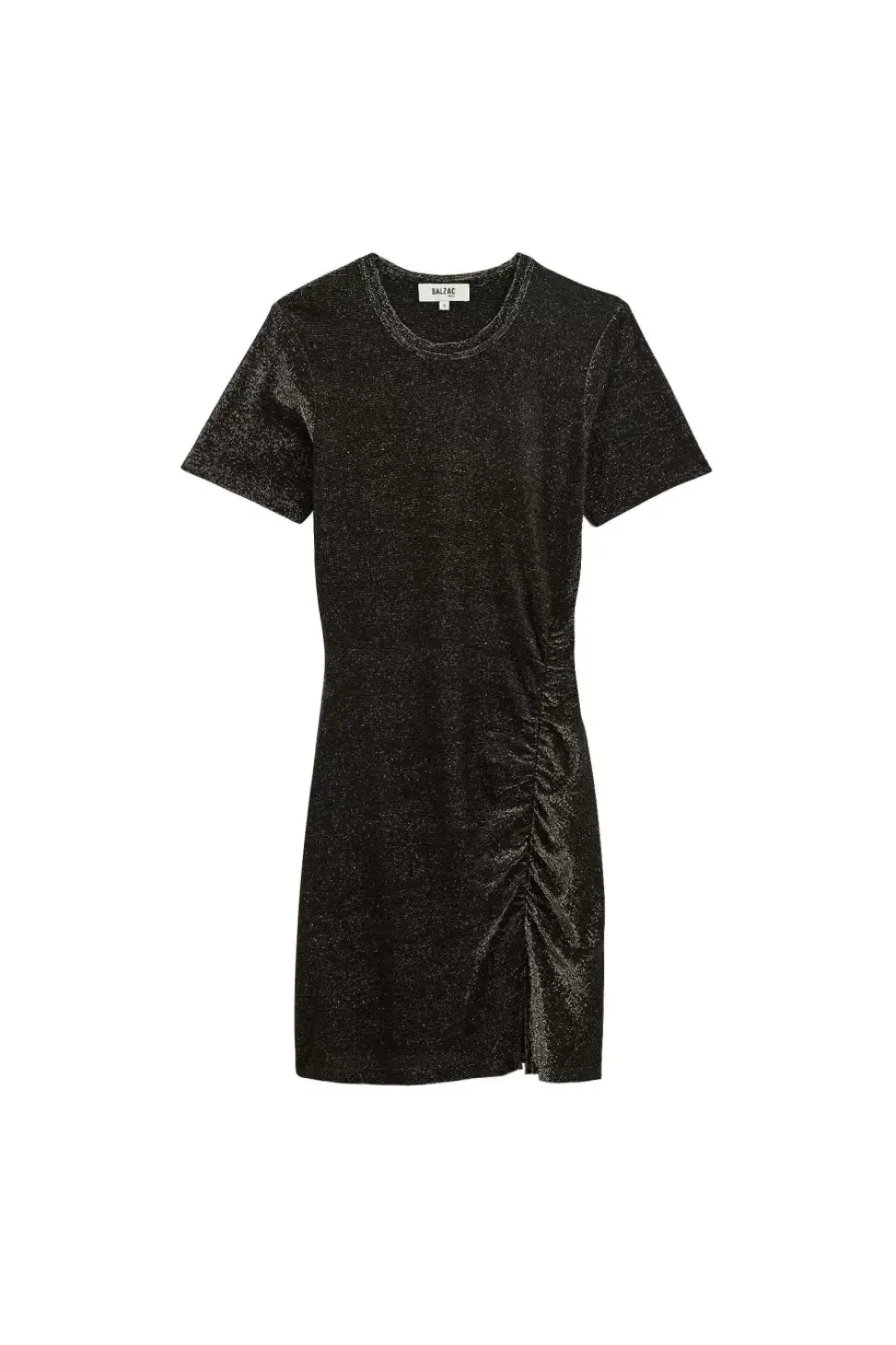 Robe Floreal Noir Irise Dore