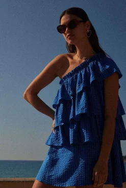 Robe Nouba Vichy Bleu