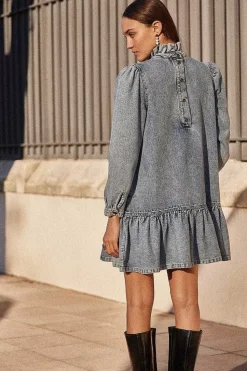 Robe Ondine Bleu Glacier
