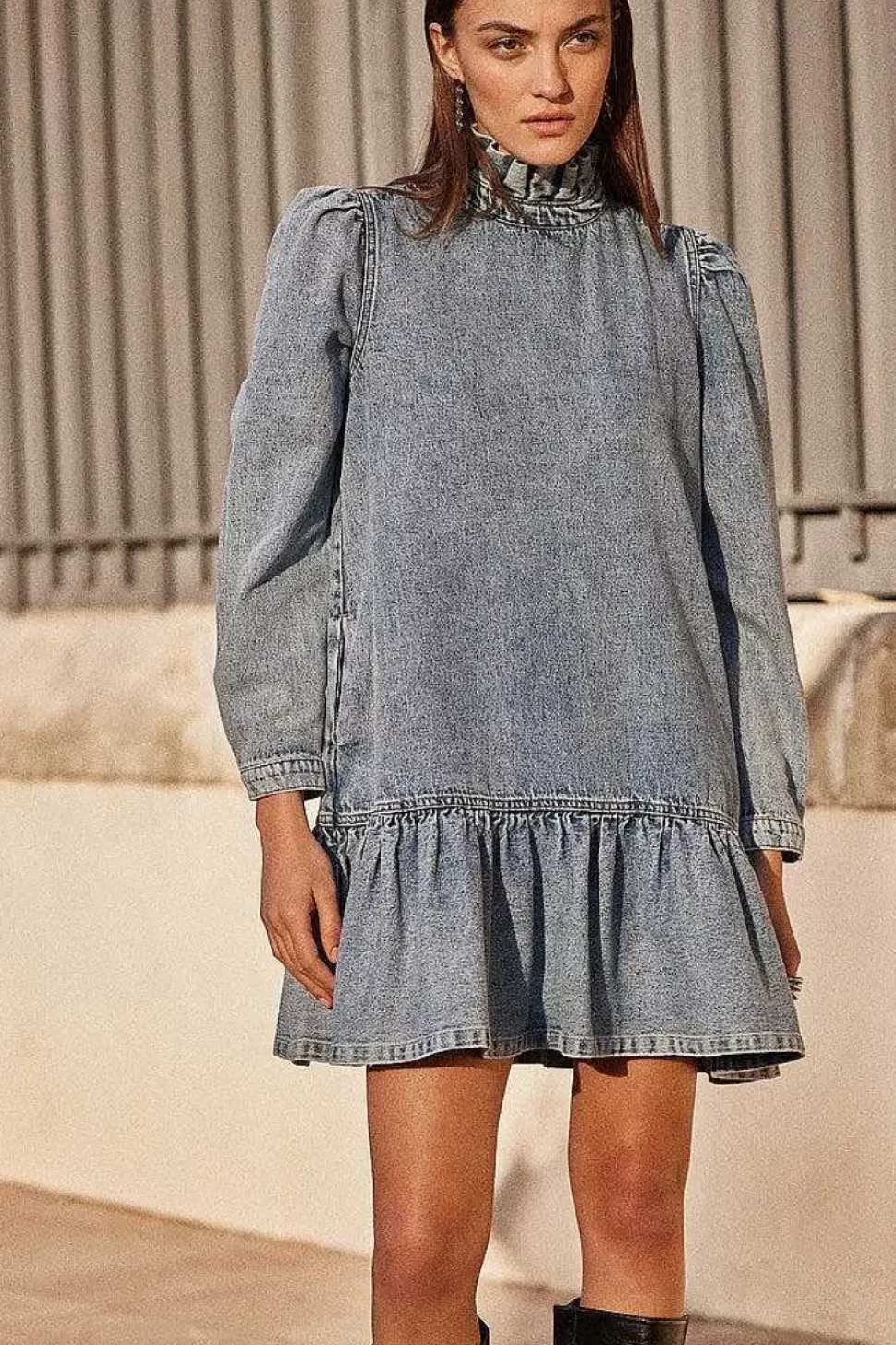 Robe Ondine Bleu Glacier