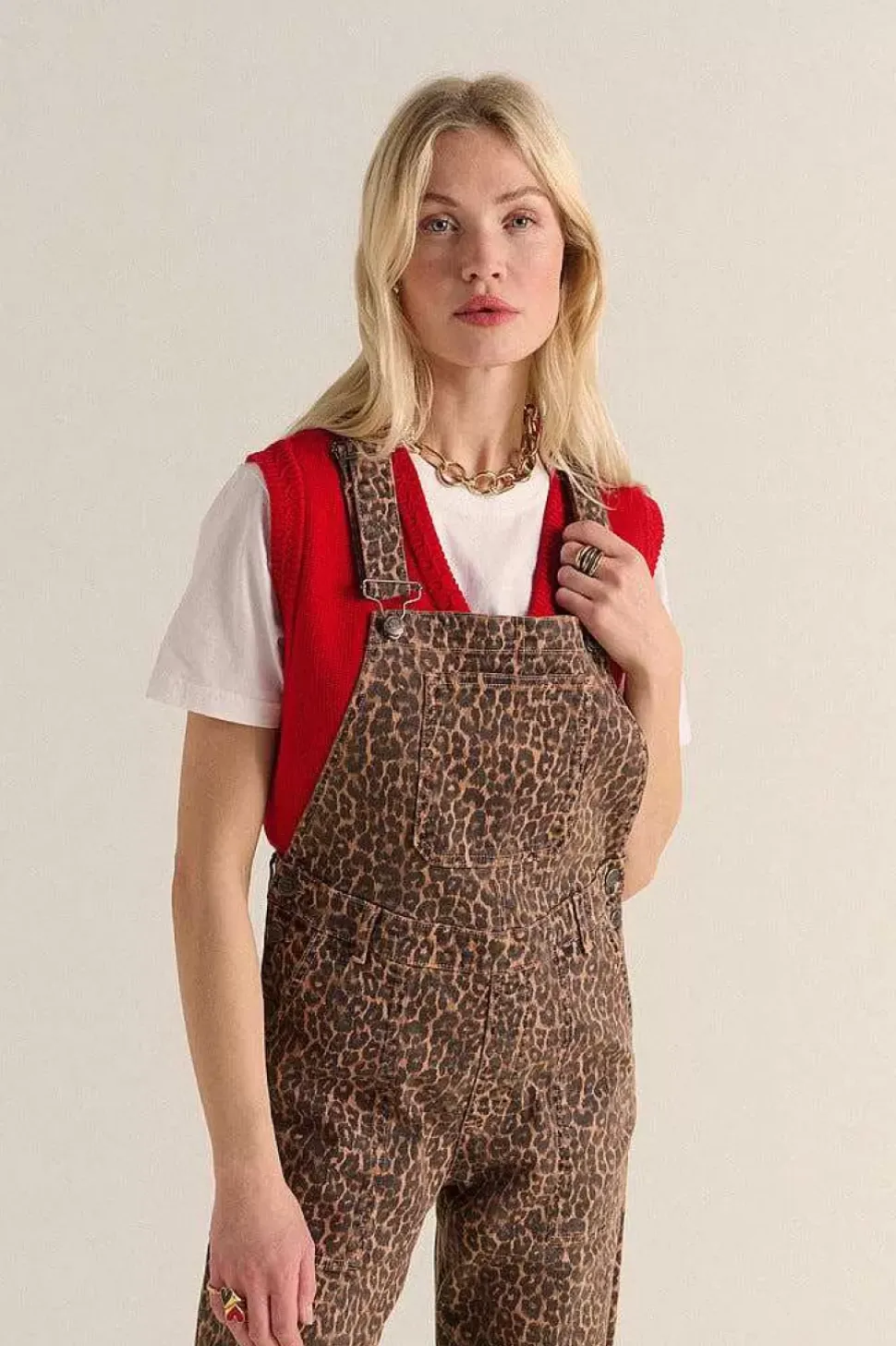 Salopette Edifice Leopard Cafe