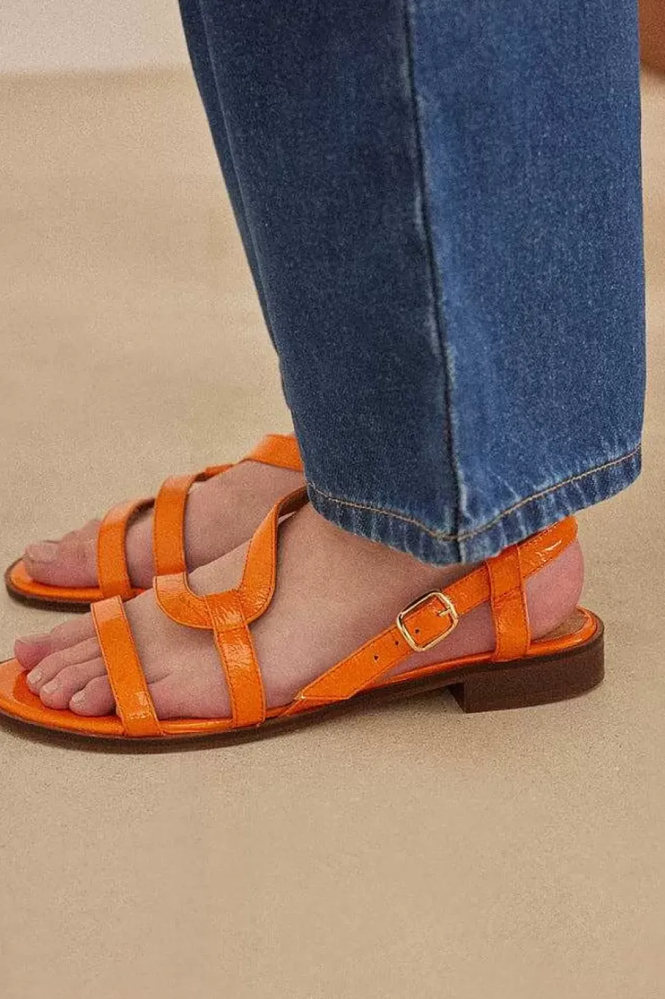 Sandales Margarita Vernis Orange