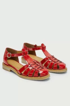 Sandales Theoline Vernis Rouge