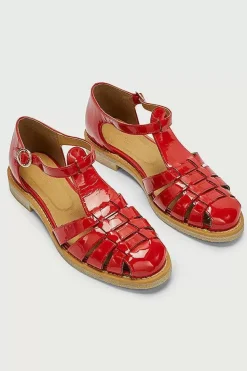 Sandales Theoline Vernis Rouge