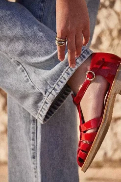 Sandales Theoline Vernis Rouge