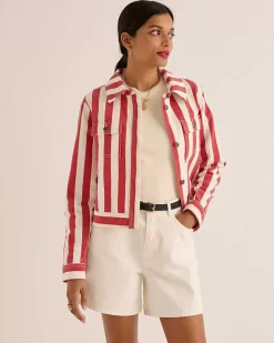 Short Maylone Jean Blanc Perle