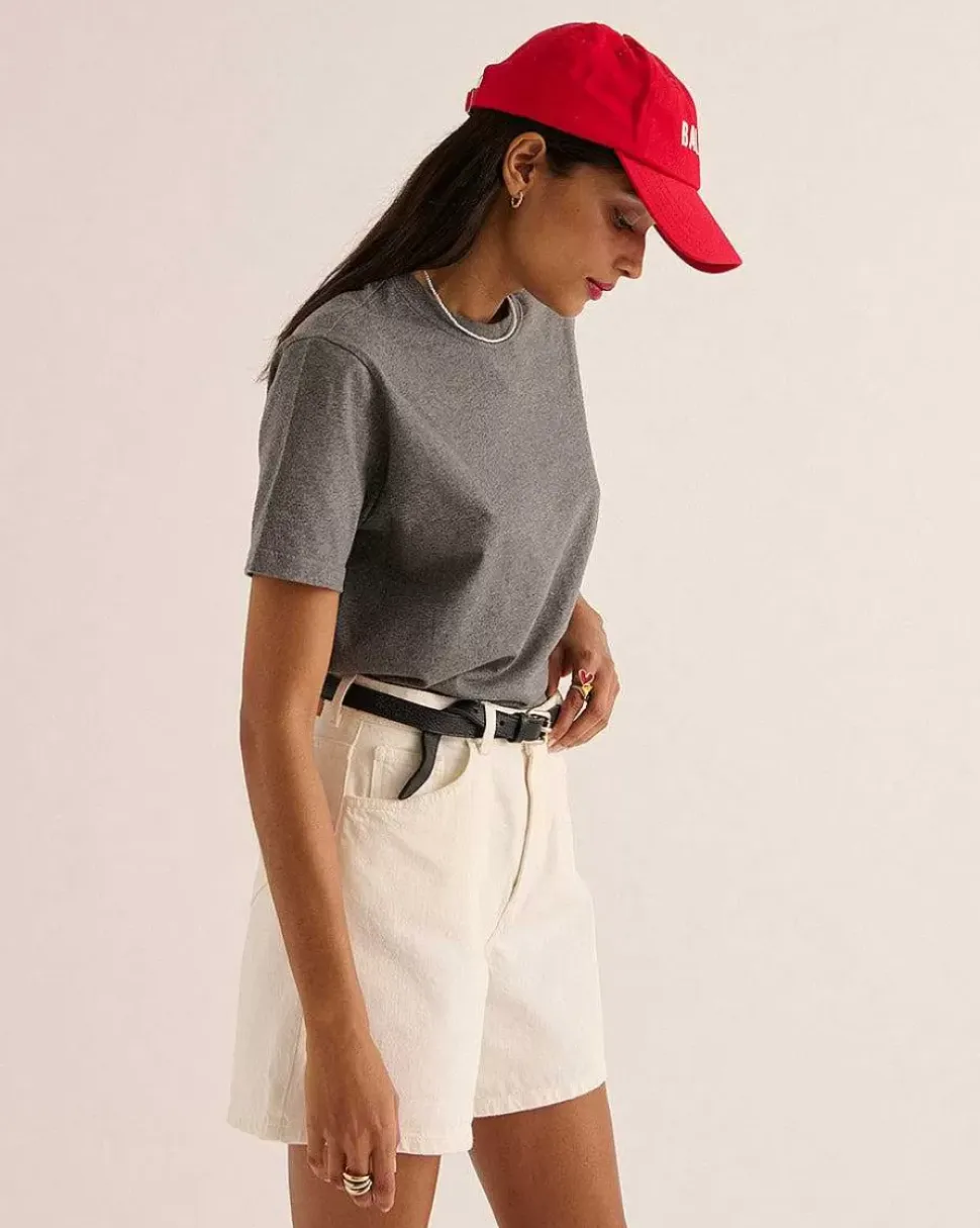 Short Maylone Jean Blanc Perle
