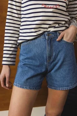 Short Maylone Jean Bleu Mineral