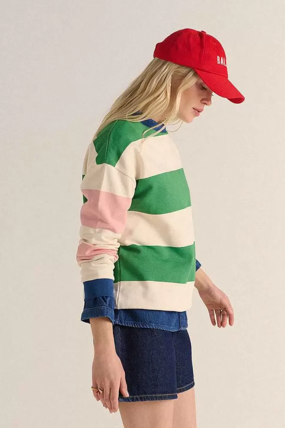 Sweat Harlow Multicolore Raye