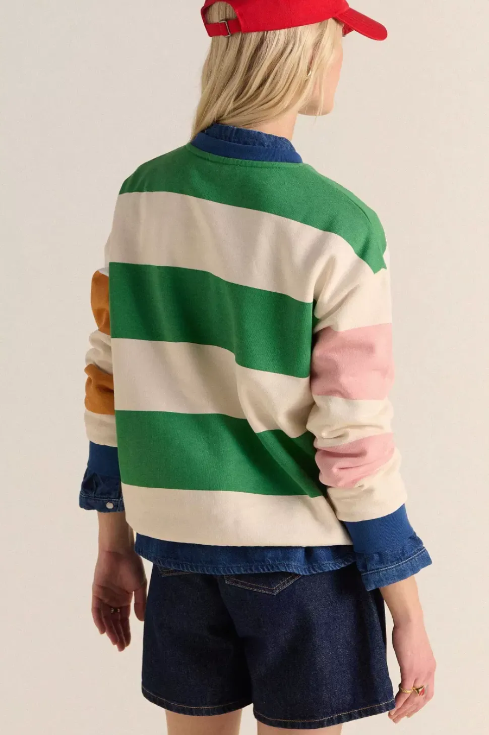 Sweat Harlow Multicolore Raye