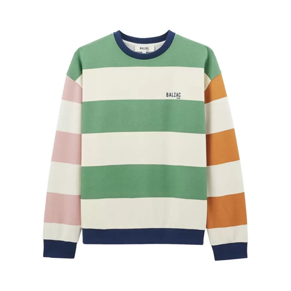 Sweat Harlow Multicolore Raye