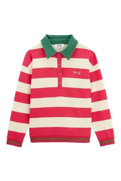 Sweat-Shirt Alvar Rayures Rose Et Vert