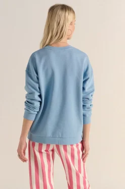 Sweat-Shirt Harlow Cocktail Party Bleu Ciel