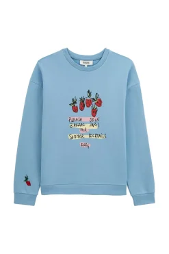 Sweat-Shirt Harlow Cocktail Party Bleu Ciel