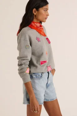 Sweat-Shirt Harlow Patch Gris
