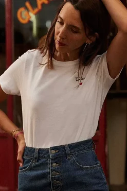 Tee-Shirt Bisou Ecru