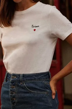 Tee-Shirt Bisou Ecru