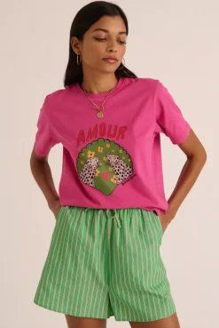 Tee-Shirt Bree Amour De Leo Rose
